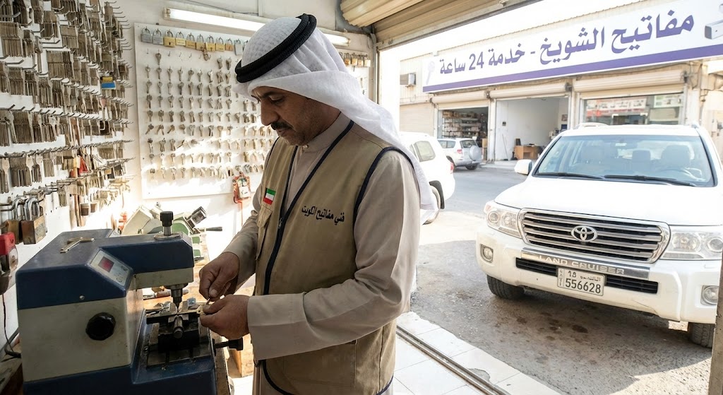 فني مفاتيح الكويت وفتح سيارات