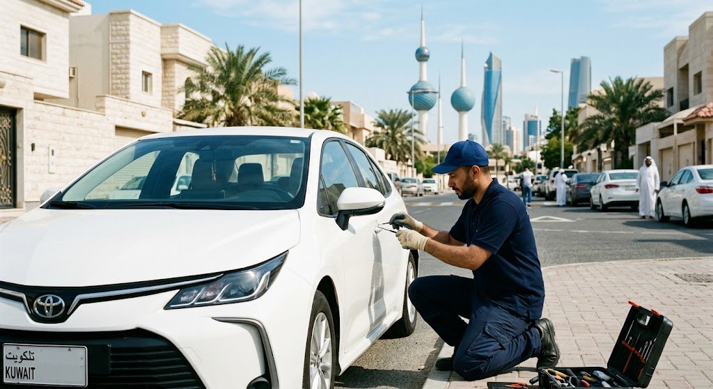 فتح اقفال سيارات السالمية بالكويت - خدمات فتح أبواب السيارات المغلقة بأمان واحترافية